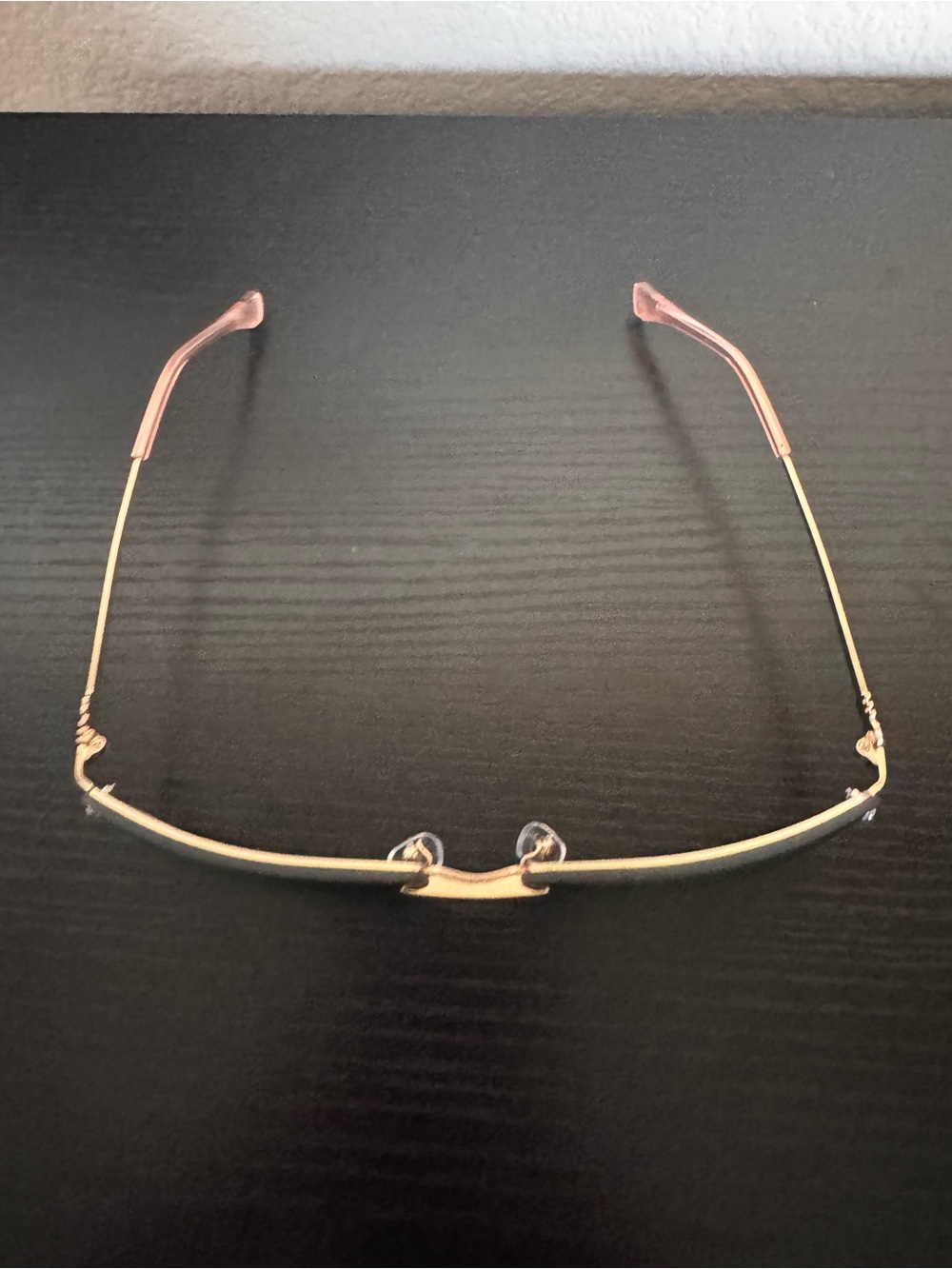 Gold Frame Pink Lens Rimless Sunglasses - Women Accessories - Picture 3 of 5